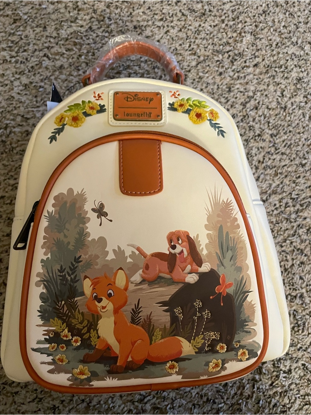 Loungefly Disney Fox and the Hound Meeting Mini Backpack